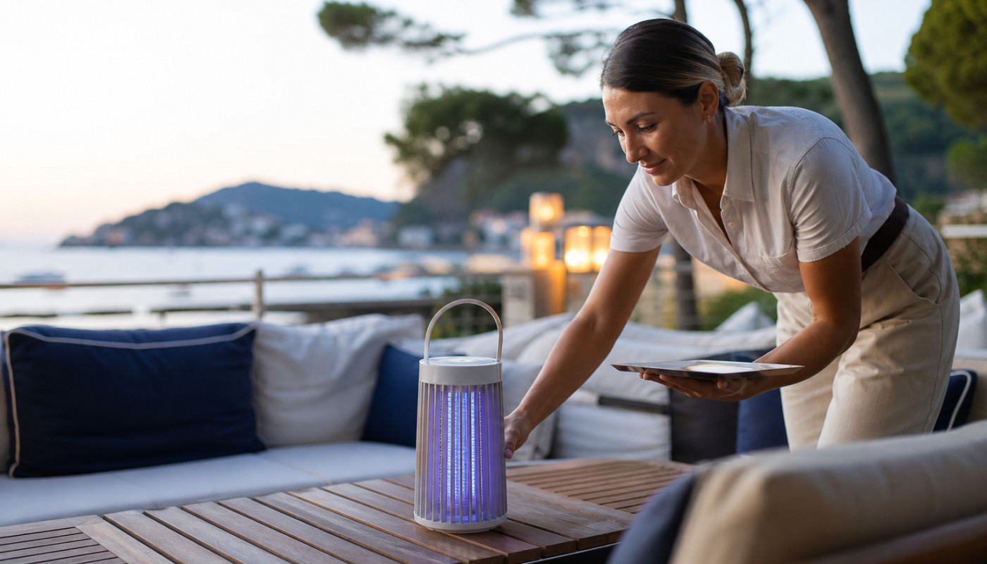 Comment la lampe anti moustique est devenue l’alliée des hôtels sur la Côte d’Azur ?