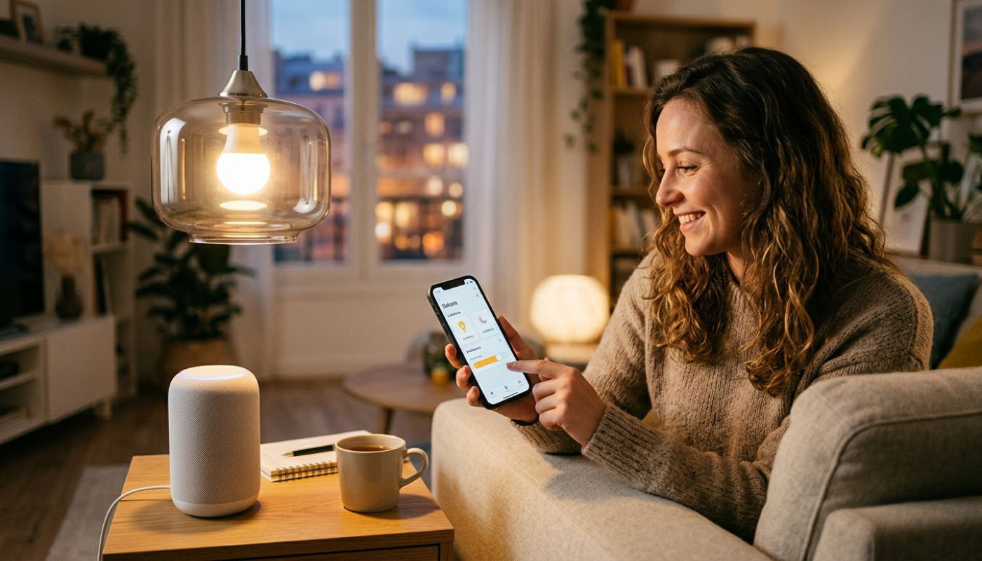 De l’ampoule à l’appli mobile : récit d’une installation domotique sans stress