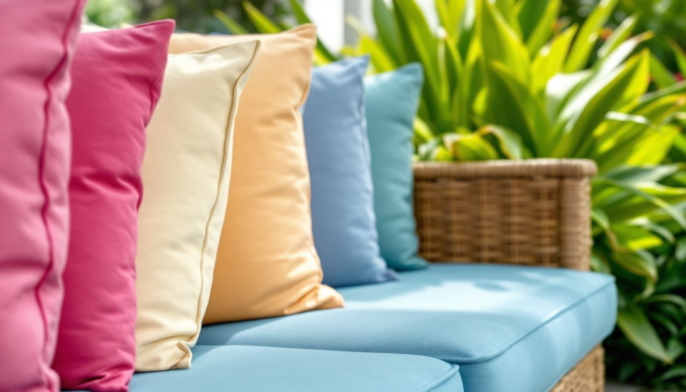Évaluer la qualité des coussins pour salons de jardin